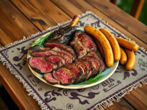 Churrasco Argentino: Picanha e Linguiça ao Estilo Gaúcho